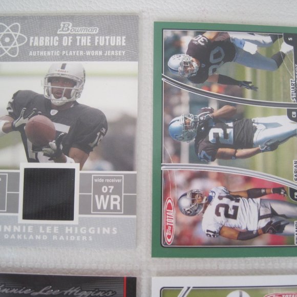 Lot of 7 Oakland Raiders NFL Player Cards - Picture 3 of 12
